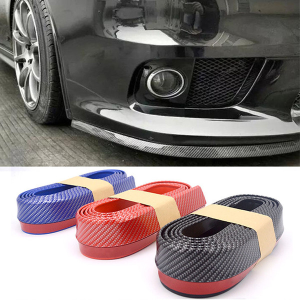 High Quality Car Front Bumper Lip Gummed Tape Tapes Carbon Fiber Splitter Spoiler Valance Body Protector Car styling