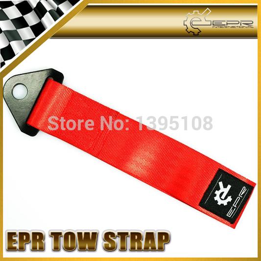 Wholesale-Car Styling EPR Red Tow Eye Strap Tow Loop Strap Racing Drift Rally Emergency Tool 21.5cm JDM R35 GTR