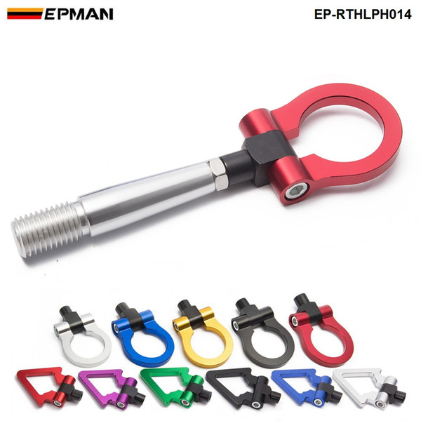 EPMAN Sport Auto Trailer Tow Hook Screw-On Front Rear Aluminum For Nissan GTR R35 350Z 2009-2015 EP-RTHLPH014