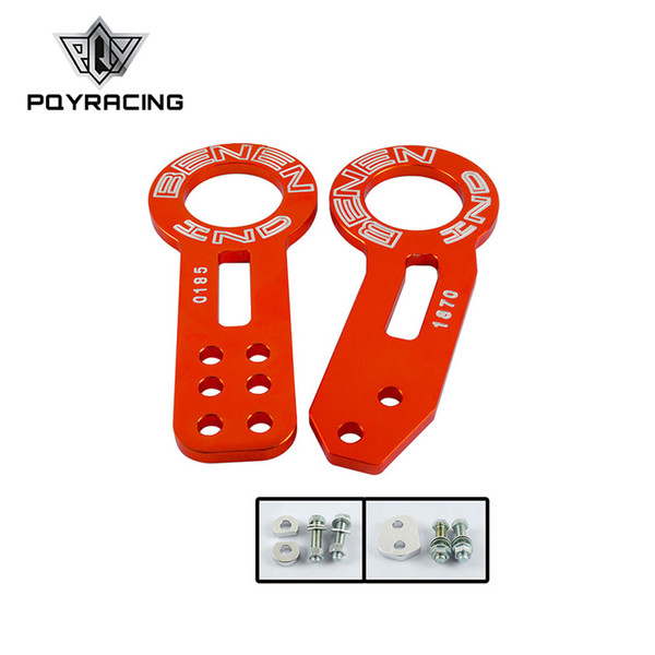 PQY RACING - RACING BENEN FRONT REAR TOW HOOKS SET UNIVERSAL FOR HONDA FOR CIVIC FOR ACURA INTEGRA PQY-THB31+THB41