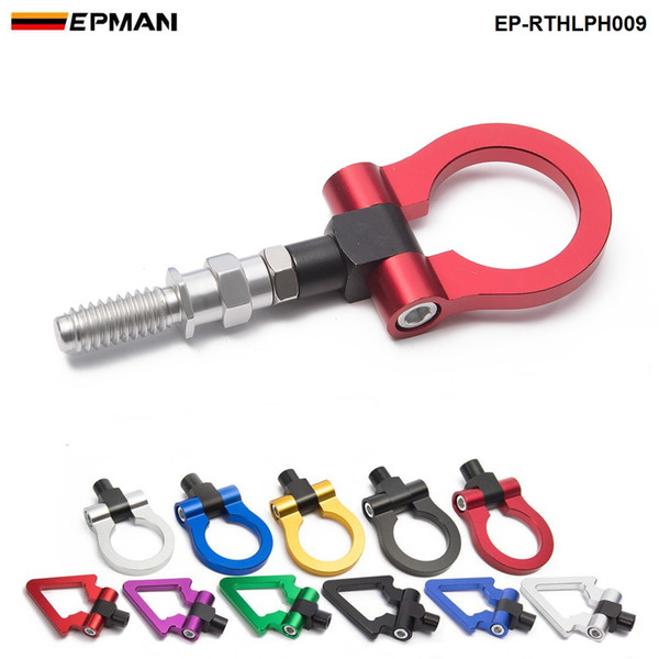 EPMAN Eudm Model Car Auto Trailer Hook Ring Eye Tow Towing Front Rear Aluminum For European Car EP-RTHLPH009