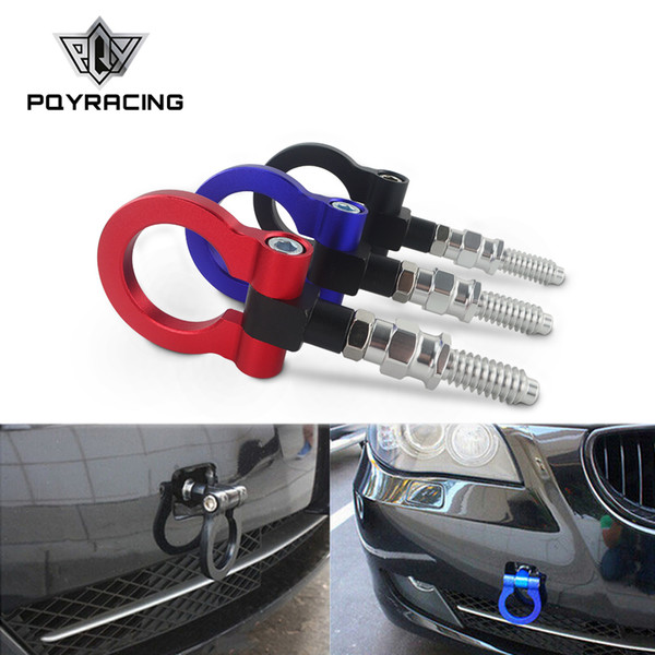 PQY - New Racing Billet Aluminum Tow Hook Front Rear For BMW European Car Trailer PQY-THBE61