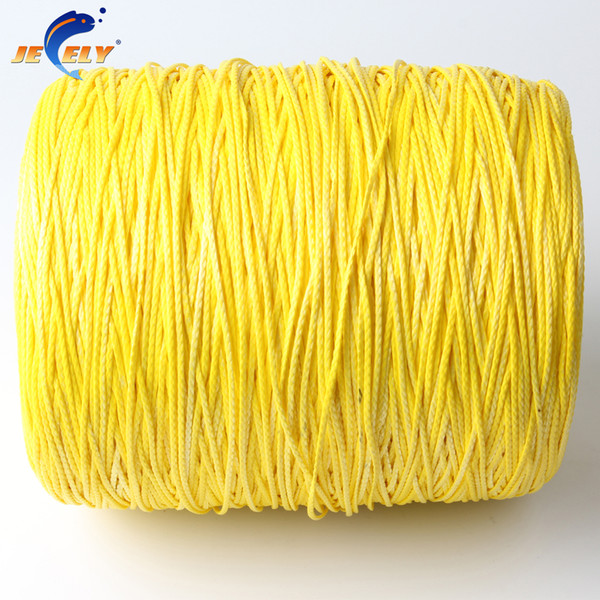 Free Shipping 0.8mm 4 Weave Braided Towing Winch Rope UHMWPE 70Kg 500M UHMWPE