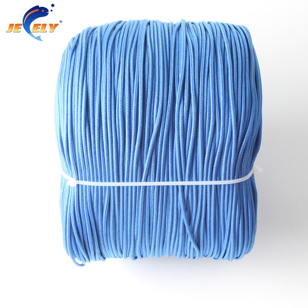 Free Shipping 500M 1.2mm UHMWPE Towing Winch Rope Polyester Jacket 16/24/32 Strands Round Stiff Version SPECTRA