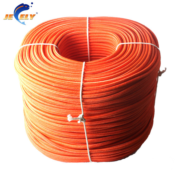 Free Shipping 500M 1.3mm UHMWPE Towing Winch Line Polyester Jacket 16/24/32 Strands Round Stiff Version SPECTRA