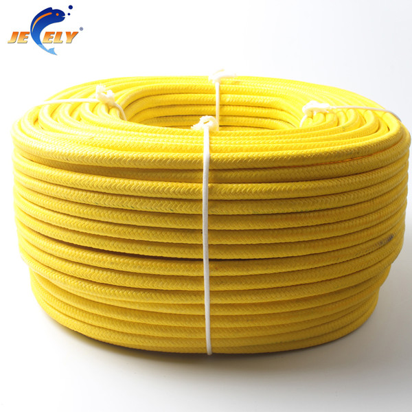 Free Shipping 1.5mm UHMWPE Towing Winch Rope Polyester Sleeve 16/24/32 Weave Round Stiff Version 500M SPECTRA