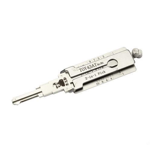 Lishi 2 in 1 locksmith tool TOY43AT lock pick and decoder used for Toyota Camry, Corolla