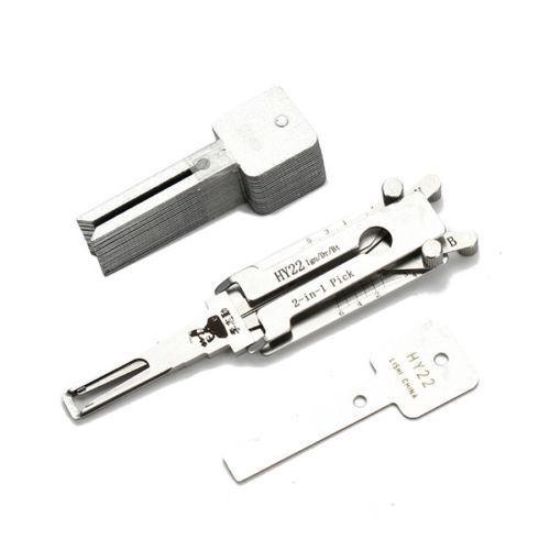 Lishi 2 in 1 locksmith tool HY22 lock pick and decoder used for Hyundai,Kia, K5, X34, Sonata car