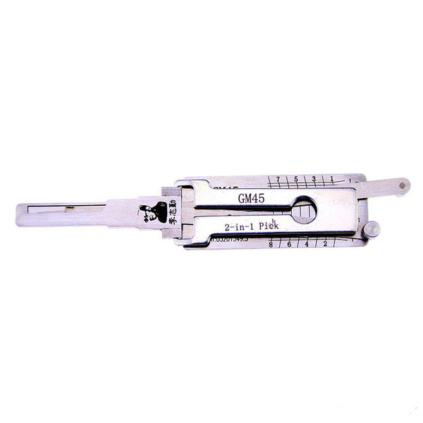 Original Lishi GM45 Lock Pick Tool 2 in 1 Car Door Lock Pick Decoder GM45 Unlock Tool Lock Picks