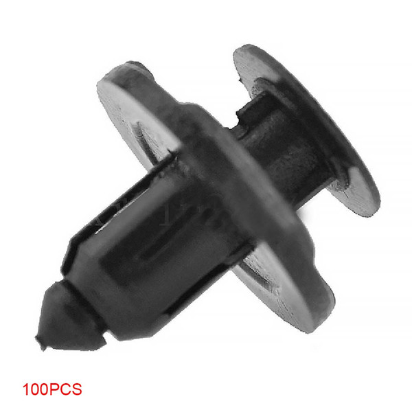 100pcs Mixed Door Panel Car Rivet Plastic Retainer Auto Fasteners Push Fascia 8mm Hole Shield Push For