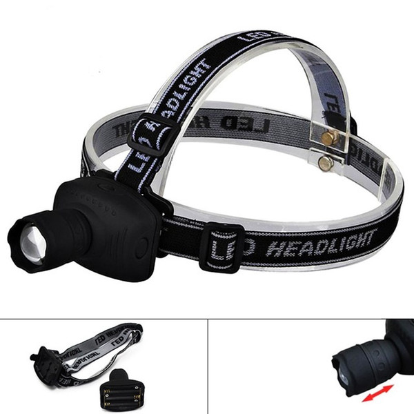 LED Zoomable Headlamp Frontal Lantern Flashlight Head Lamp CREE Q5 Torch Bike Riding Lamp 3 Modes For Outdoor Sports Camping Hunting car