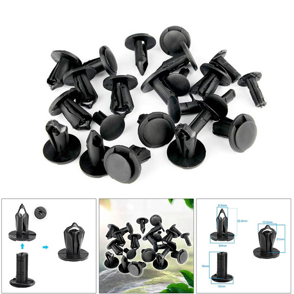 40Pcs/Lot Nylon Bumper Fastener Rivet Clips Automotive Assembly Expansion Screws Kit Auto Body Clips 8mm