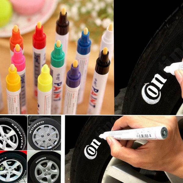 Tyre Marking Pen Universal Waterproof Permanent Motorcycle Car Tyre Tire Tread Paint Marker Pen HOT EEA128 100pcs