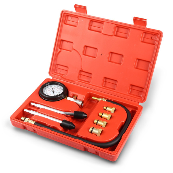 LONGFENG LF43 Professional Petrol Gas Engine Cylinder Compression Tester Gauge Kit Auto Tool Motor tool