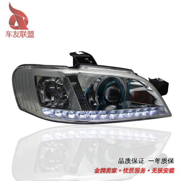 Buick GL8 headlight assembly old Buick GL8 headlamps modified dual color LED with double light xenon lamp