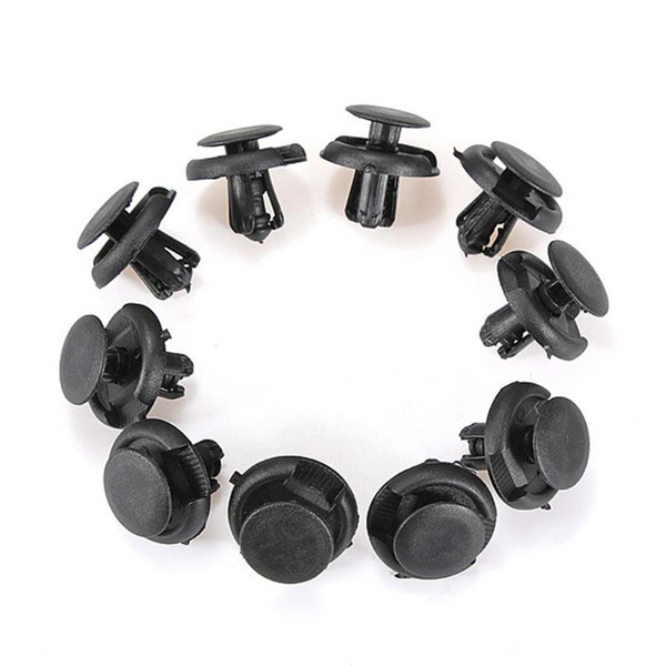 20pcs Car Replacement Black Splash Guard Buckle Durable Compact Fastening Plastic Accessories For