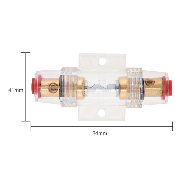 Car Audio Refit Fuse Holder 8 Gauge 60A DC 12V Car Stereo Audio Circuit Breaker Inline Fuse AVI_000