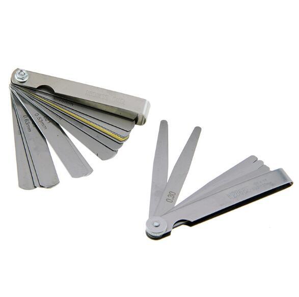 Stainless Steel 0.02 mm to 1mm 17 Blade Thickness Gap Metric Filler Feeler Gauge Measure Tool Sheet Metal Tools