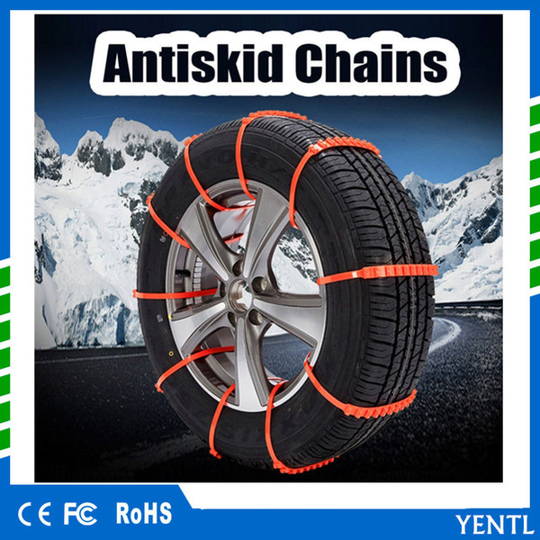 free shipping 10Pc Winter Anti-skid Chains for Car Snow Wheel Tyre Thickened Tire Tendon Car Styling automobile Car Tire Winter Chains Nylon