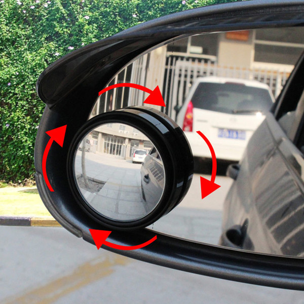 Wholesale-New Driver 2 Side Wide Angle Round Convex Car Automobile Vehicle Mirror Blind Spots area Rear View for parking driving