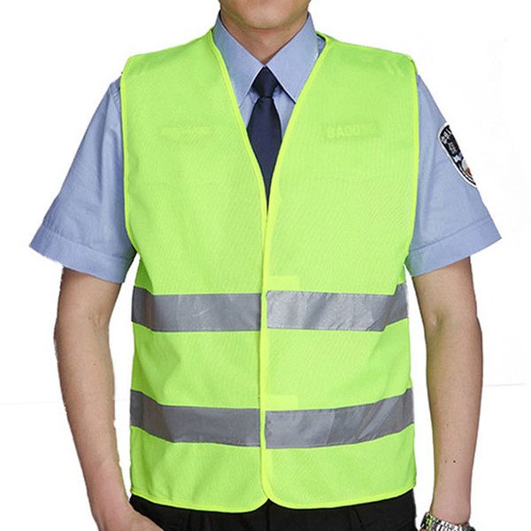 Riding reflector vest, safety vest, fluorescent green super bright construction, Multi Pocket traffic command clothing, vehicle luminous