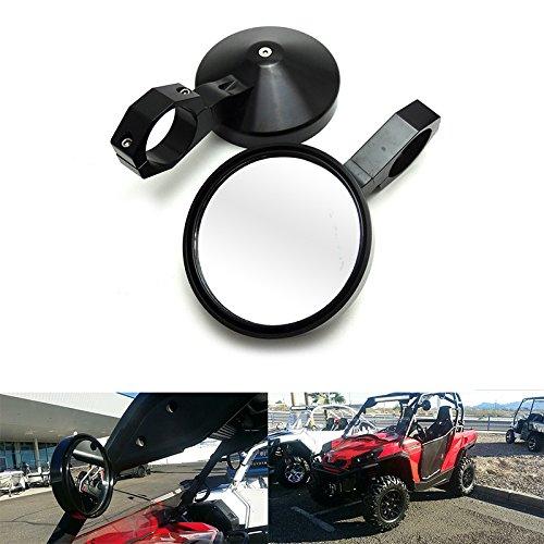 Universal UTV Heavy Duty Side Mirrors Rear View Mirror for Can Am Commander Maverick Polaris Ranger with 2 inches Roll Cage Bar