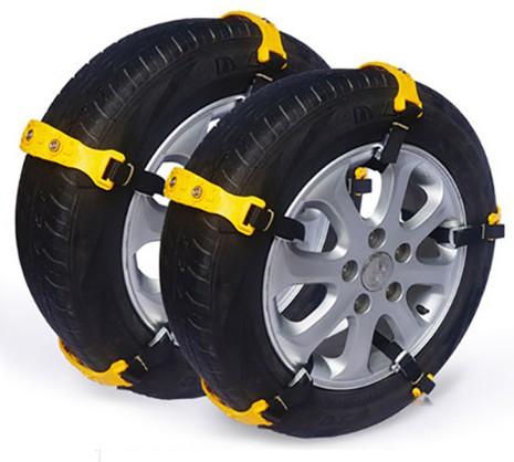 Car Snow Chains Tire Anti-skid Beef Tendon Thickened VAN Wheel Tyre Anti-Slip TPU Belt Car-Styling Outdoor Accessories 10pcs/set