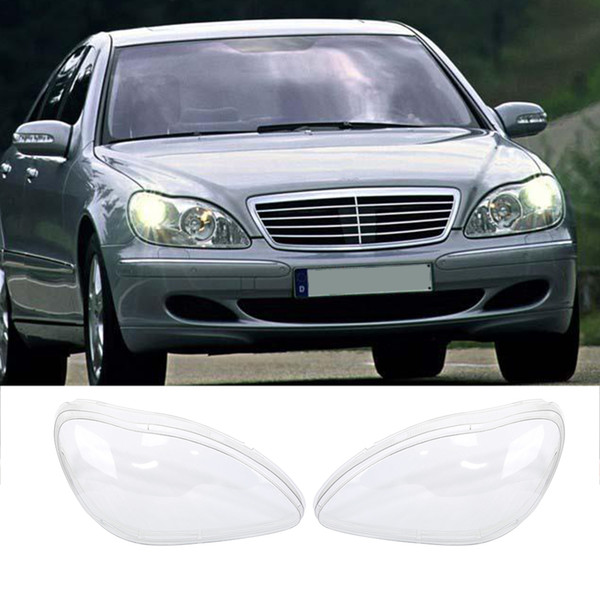 1 Pair car Headlight Lenses Lens Clear Cover Left & Right Headlamp case For Benz W220 S500 S320 S350 S280 98-05