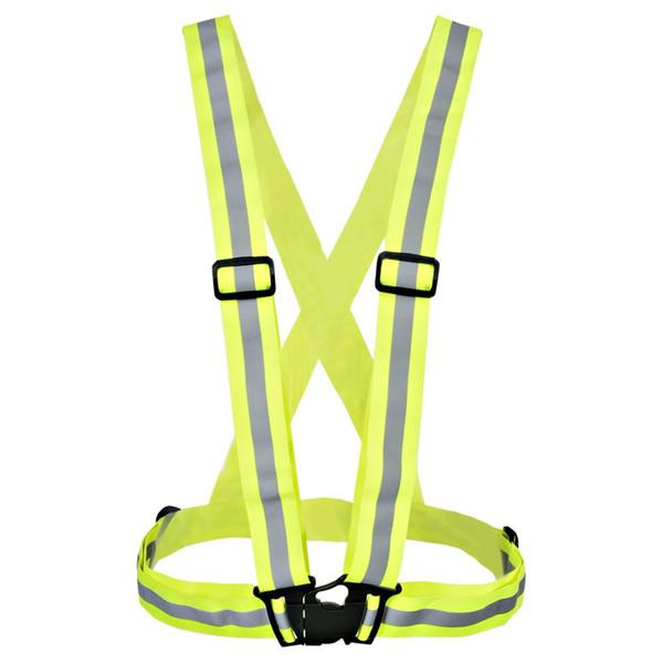 Wholesale-Reflective Vest Provides High Visibility Day Night for Running Cycling Walking etc This Easily Adjustable Lightweight