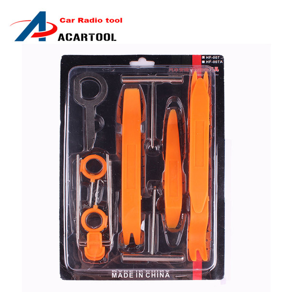 High Quality 12pcs Car Stereo Installation Kits Car Radio Removal Tool Car Radio Panel Door Clip Panel Trim Dash Audio Removal box-packed