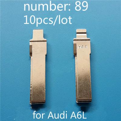 remote key blade middle slot number 89 original HAA Brand HU66 for Audi A6L 10pcs/lot