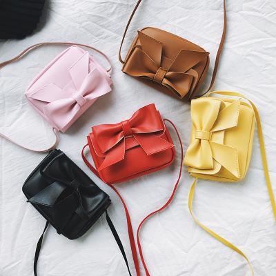 5 Colors Children Handbag Girls Bags Fashion Baby PU Leather Shoulder Bags Coin Purse Wallet Toddler Bowknot Bags