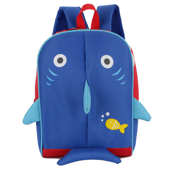 New releasFashional cartoon Animal 3D printed Shark School Bag children pink Rabbit Backpack kids Children lovely Puppy canvas Shoulders bag