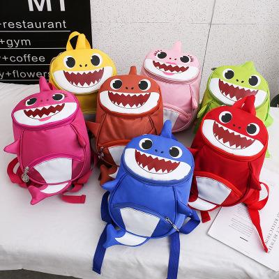 Baby Shark Backpack Kids Anti Lost Backpacks Cartoon Student School Bags 3D Animal Kindergarten Shoulder Bag Travel Storage Bag