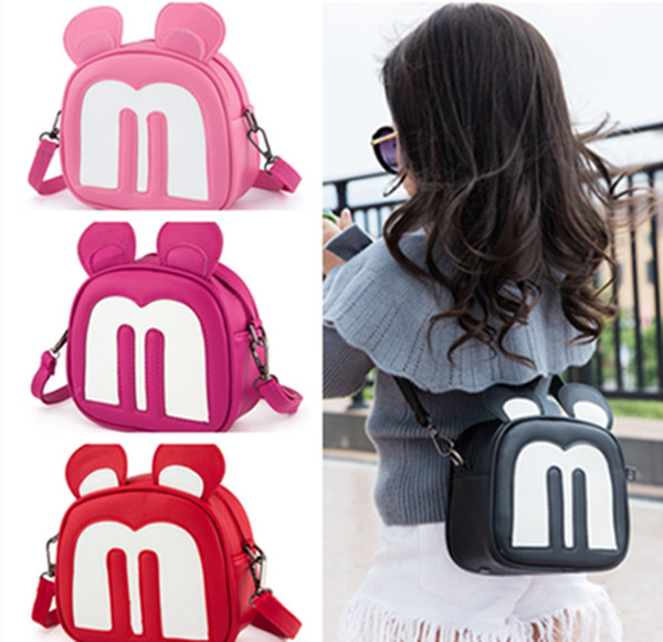 New Kids Children Fashion Handbags Girls PU Shoulder Zipper Party Women Messenger Cross Body Cartoon Bags