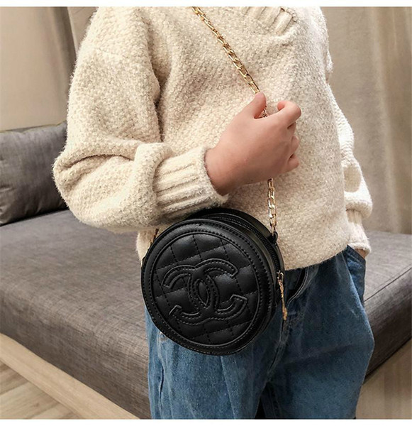 Kids Handbags Baby Bags Lovely Letter Design Princess Purses Fashion Mini Pu Chain Inclined Shoulder Bags Childern Christmas Gifts Snack Bag