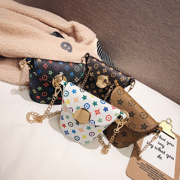 2019 New Kids Handbags Fashion print Designer baby Mini Purse Shoulder Bags Teenager children Girls Messenger Bags Cute Christmas Gift C6143