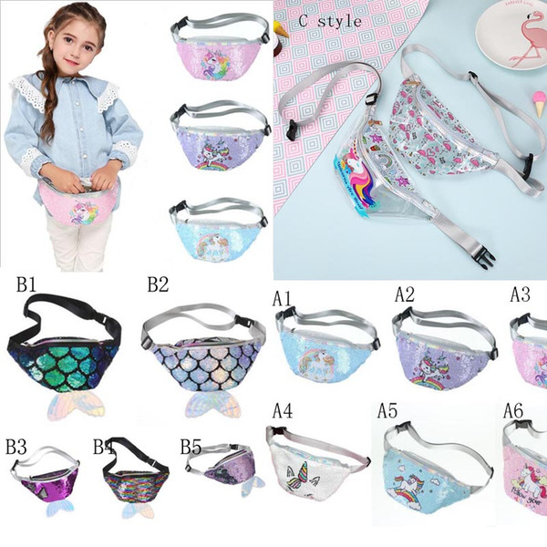 Multi Design HOT Mermaid Tail Sequins Coin Purse Zipper kids coin bag sling money card fashionable Mermaid Waist purse