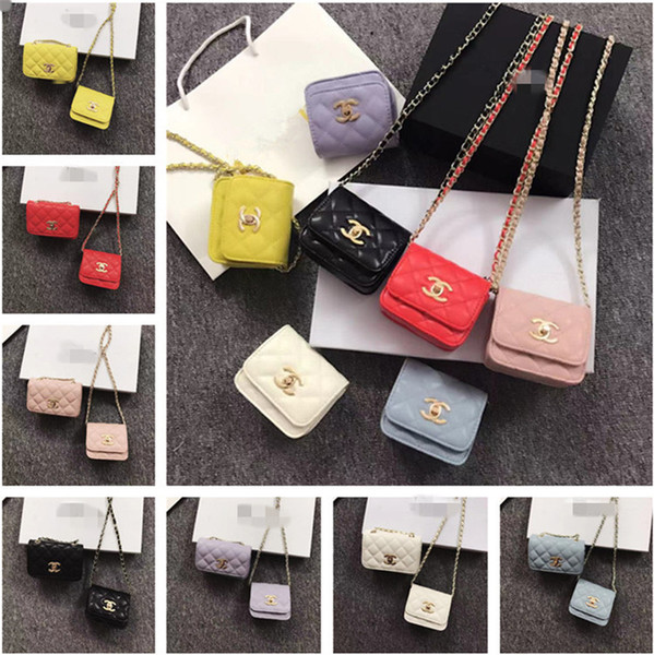 Retails Kids Designer Purses 2019 Korean Mom And Me Matching Mini Princess Purses Fashion Girls PU Chain Cross-body Bags Birthday Gifts