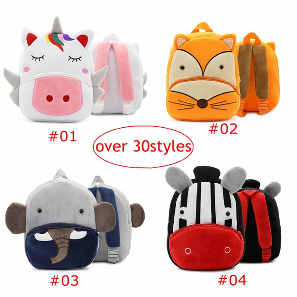 INS 2-4Y Unicorn Zoo Children School Bags Shoulders Backpack For Kindergarten Animal Child Early Childhood Alleviate Excessive Burden Bag