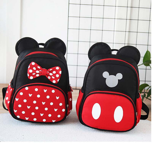 2019 New Mouse Backpack Female Mini Bag Women's Backpack Sweet Bow Teen Girls Backpacks Schoolbags Lady Bag Shoulder bag C22