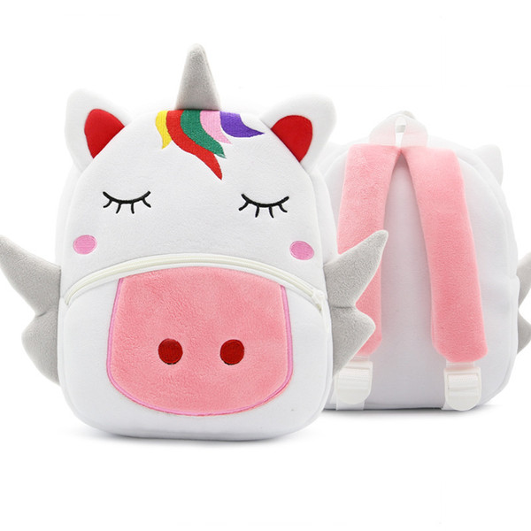 Unicorn backpack Lovely Zoo Children Flamingo Schoolbag Kindergarten Animal Early Childhood Alleviate Excessive Burden Unicorn Bag