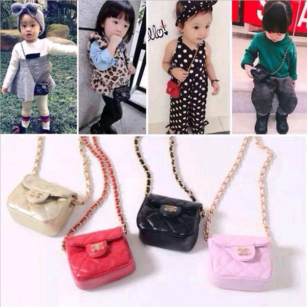 Girls MINI Handbags Kids Purse Cross-body Bags 2019 Fashion 5 Colors Kids Girls Shoulder Bag Children Candies Bags Christmas Gifts Wallets