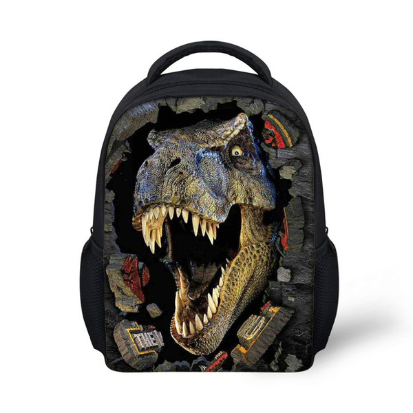 FORUDESIGNS 3D Dinosaur Printing Mini School Bags For Teenager Boys,Fashion Kindergarten Schoolbag Set Toddler Mochila Infantil