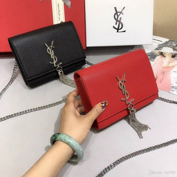 High-end Atmosphere Black Red Color Bags