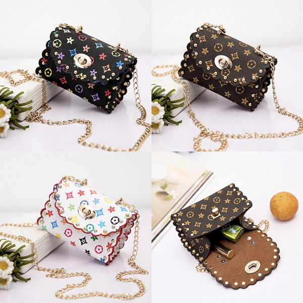 New Kids Handbags Shoulder Bag Fashion Print Baby Mini Lace Purse Bags Cute Girl Travel Casual Messenger Coin Purse for Girls Gifts M1092