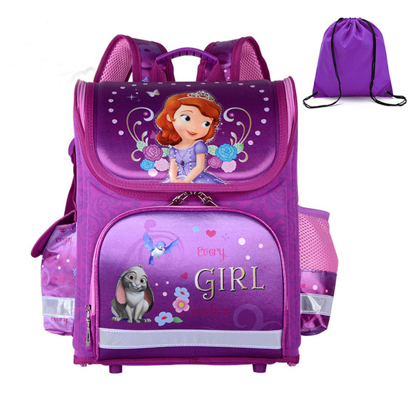 Orthopedic Schoolbag Girls Backpacks For School Cartoon Butterfly Kids Satchel Children School Bags Knapsack Mochila Escolar Y19062401