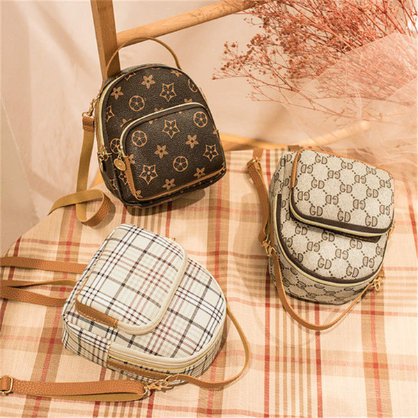 Fashion Star Print Backpack Retro Designer Personality Plaid Pattern Women's Bag Casual Backpack Mini Bag Tote Bag Shoulder Bags EFJ546