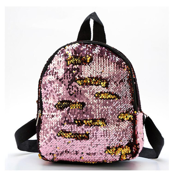 New Children Sequin Backpacks Boys and Girls Fashion Sequins Cartoon Backpack Children Shining Small Children Backpack