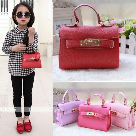 Hot Sale Children's Classic Style Handbags Kids Small Leather Totes Preschool girls outdoor bags Princess mini shoulder bags Kids bag CM035